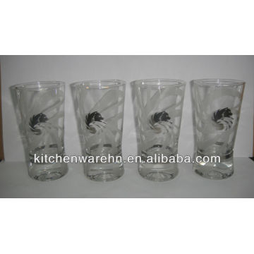 stock goods whisky glass with shiny real white gold logo